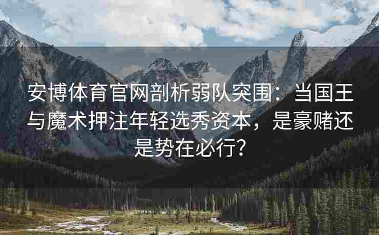 安博体育官网剖析弱队突围：当国王与魔术押注年轻选秀资本，是豪赌还是势在必行？